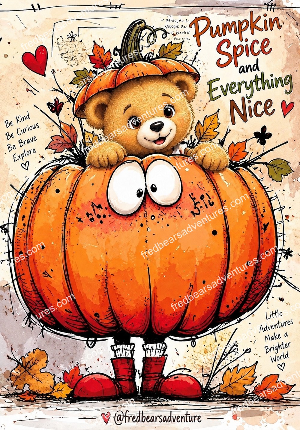 Pumpkin Spice Postcard — front